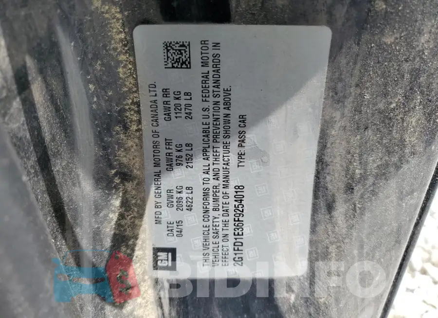 2G1FD1E36F9254018 Photo# 12
