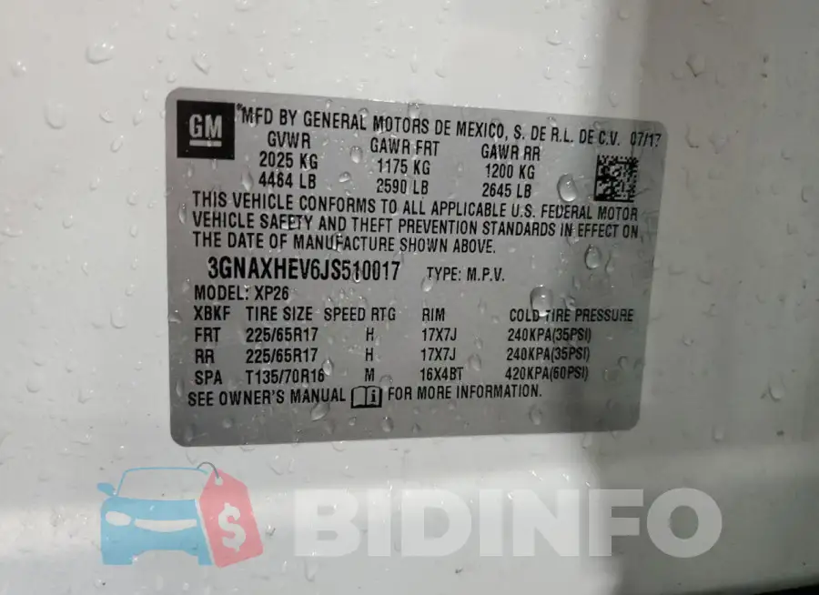 3GNAXHEV6JS510017 Photo# 12