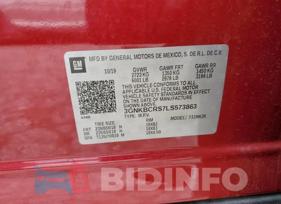 3GNKBCRS7LS573863 Photo# 13