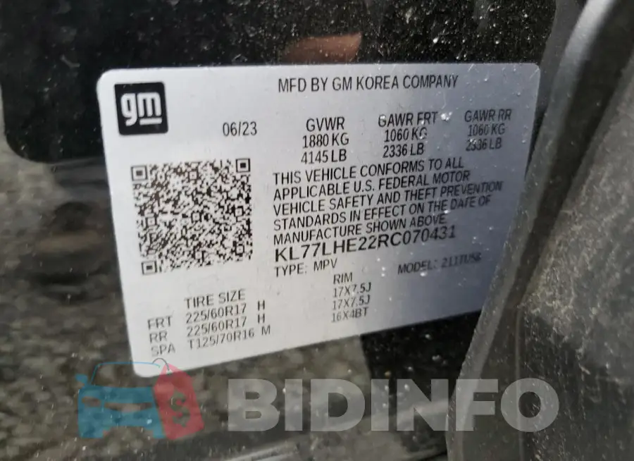 KL77LHE22RC070431 Photo# 14