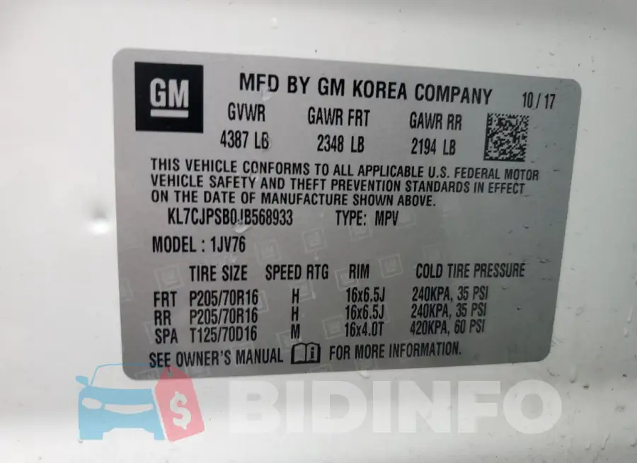 KL7CJPSB0JB568933 Photo# 12