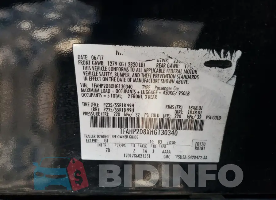 1FAHP2D8XHG130340 Photo# 12