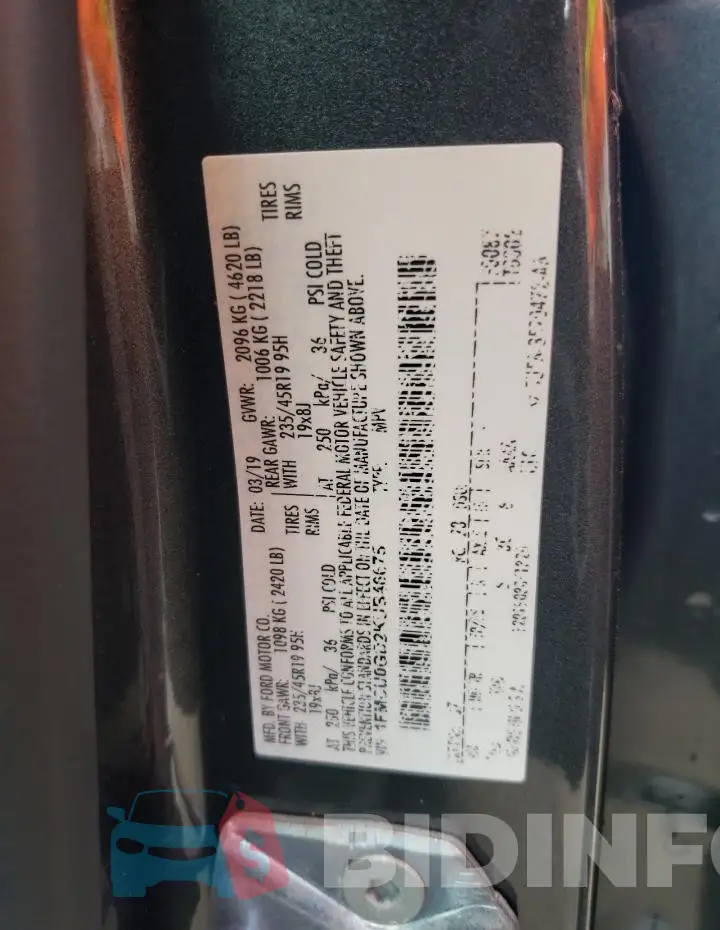 1FMCU0GD2KUB46675 Photo# 13