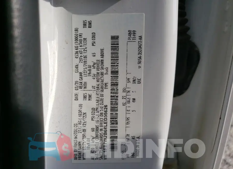 1FT7W2B68LED36626 Photo# 12