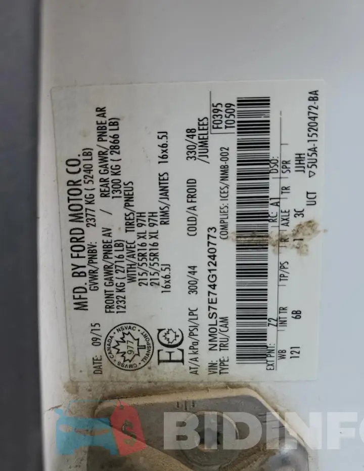 NM0LS7E74G1240773 Photo# 13
