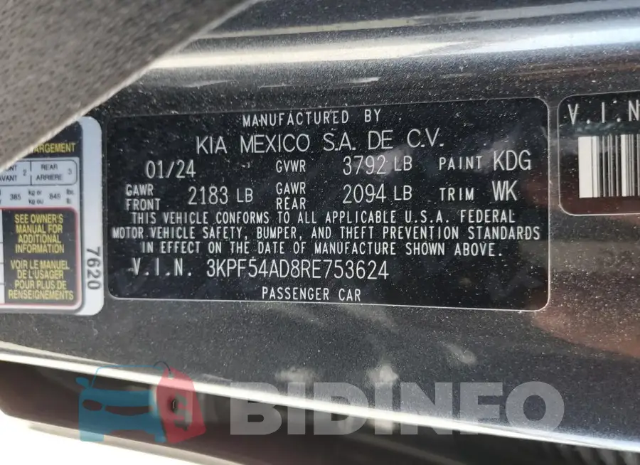 3KPF54AD8RE753624 Photo# 12