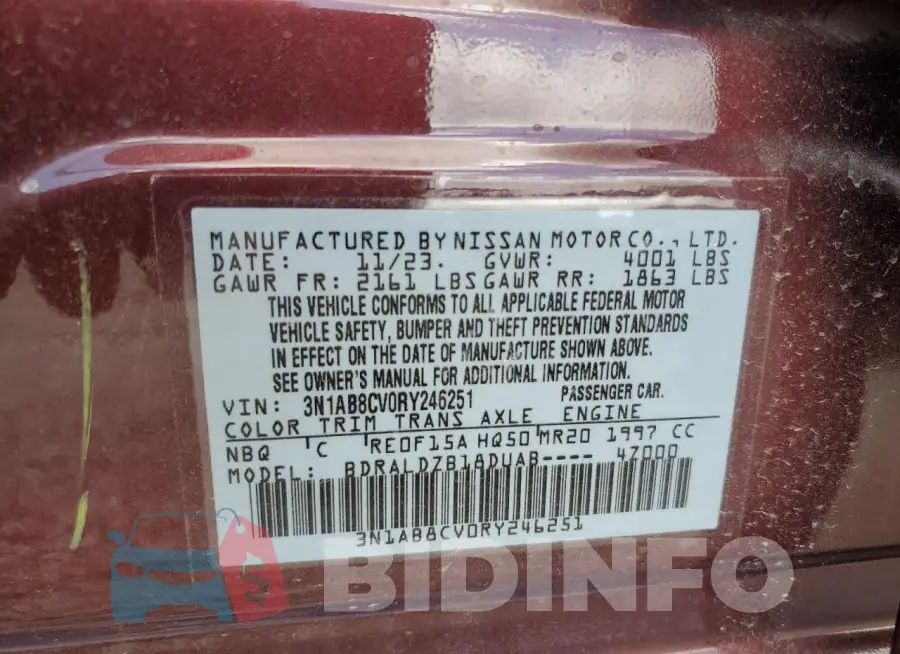 3N1AB8CV0RY246251 Photo# 12
