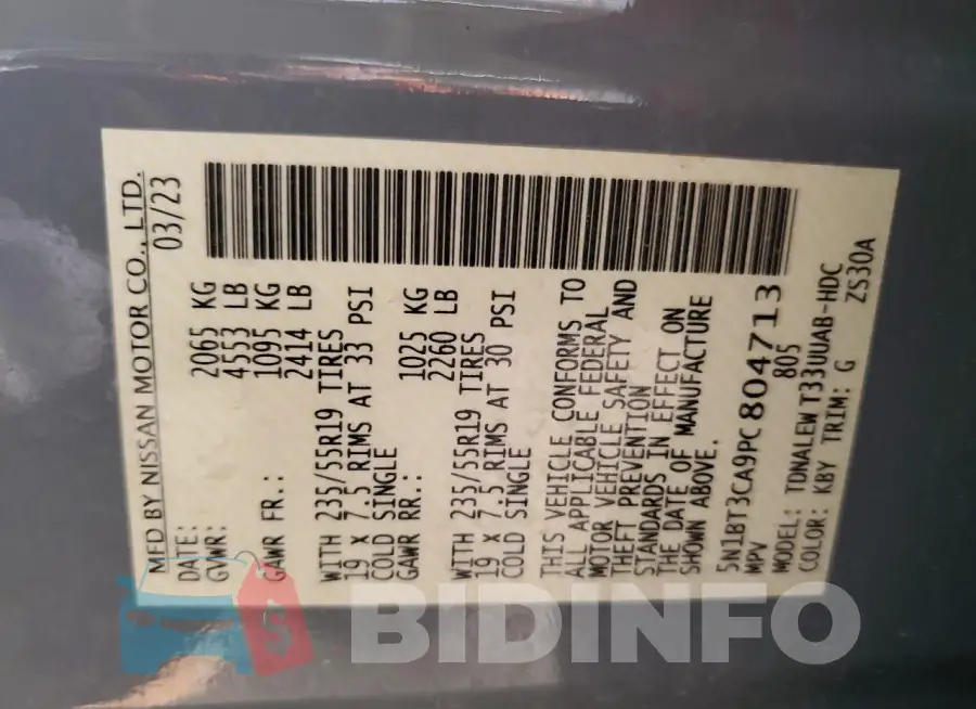 5N1BT3CA9PC804713 Photo# 13