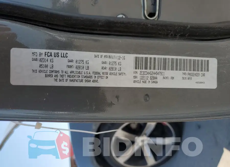 2C3CDXHG2HH547911 Photo# 12