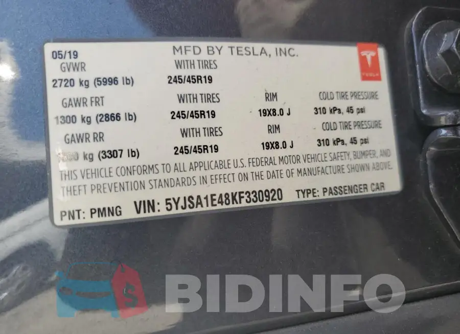 5YJSA1E48KF330920 Photo# 12