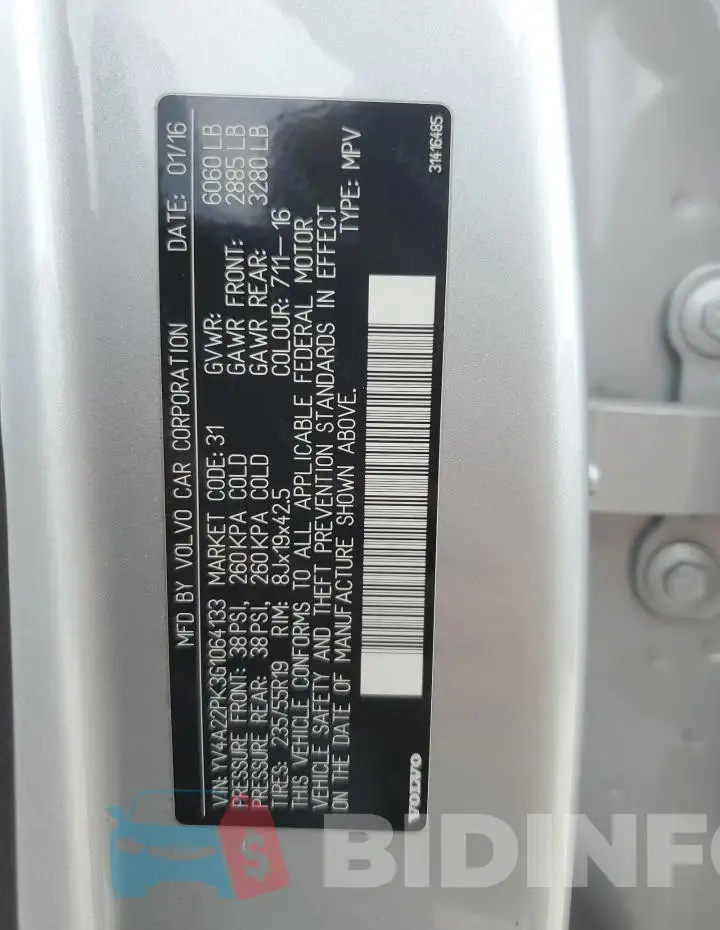 YV4A22PK3G1064133 Photo# 13