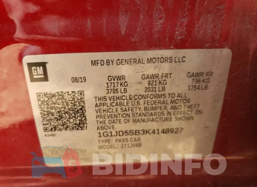 1G1JD5SB3K4148927 Photo# 13