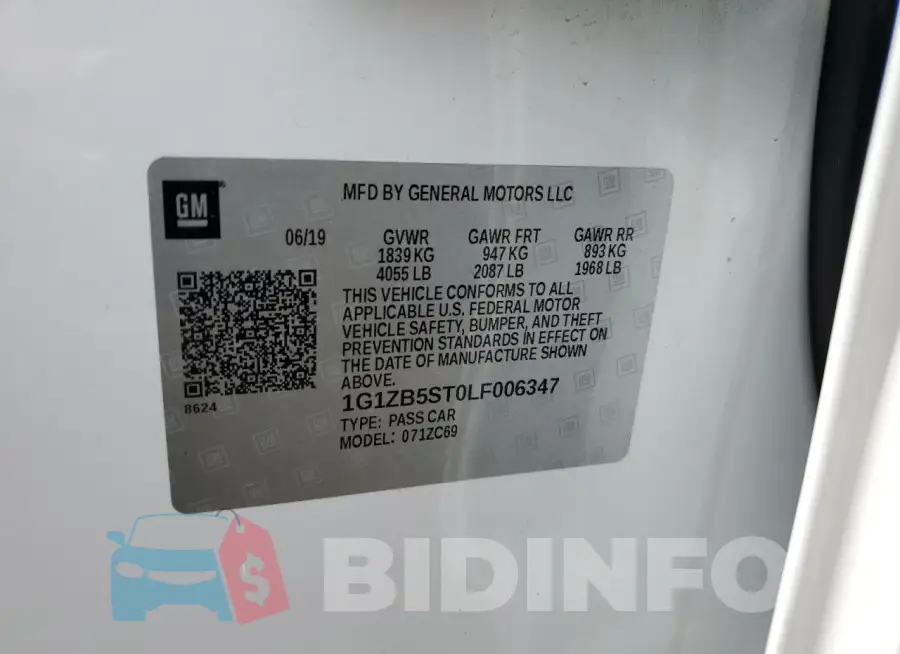 1G1ZB5ST0LF006347 Photo# 12