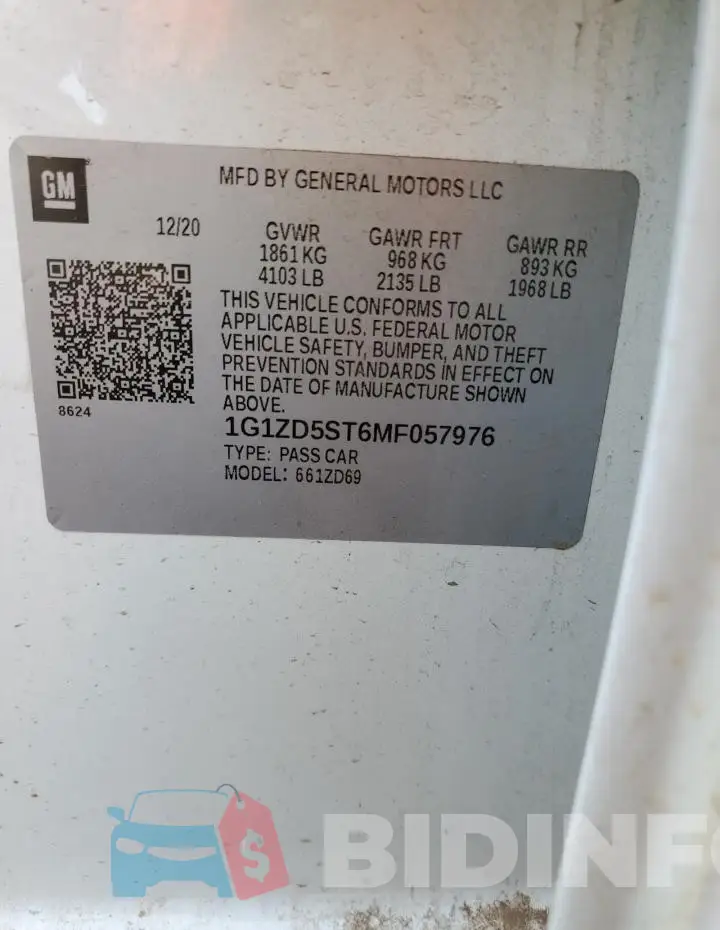 1G1ZD5ST6MF057976 Photo# 12