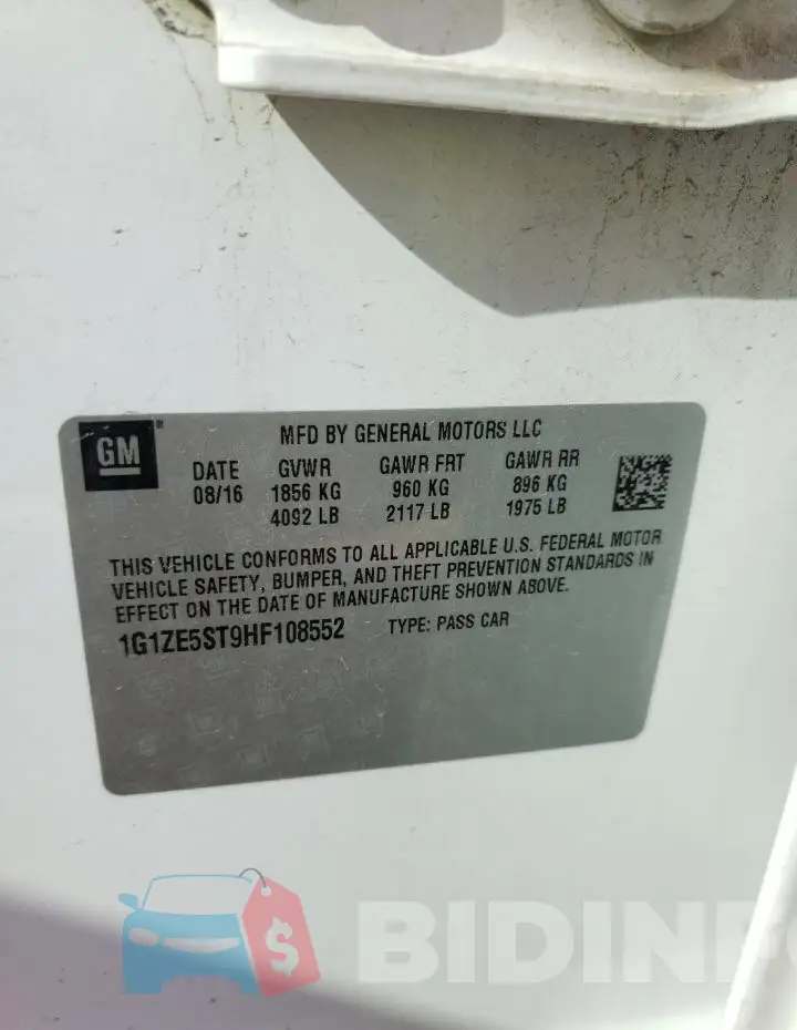 1G1ZE5ST9HF108552 Photo# 12