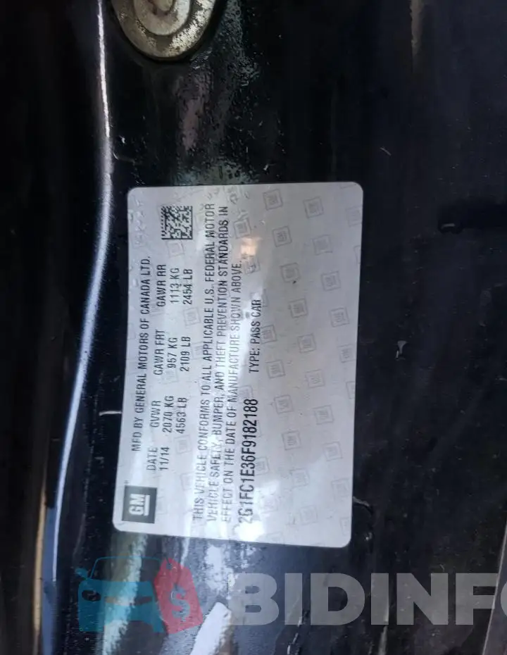 2G1FC1E36F9182188 Photo# 12