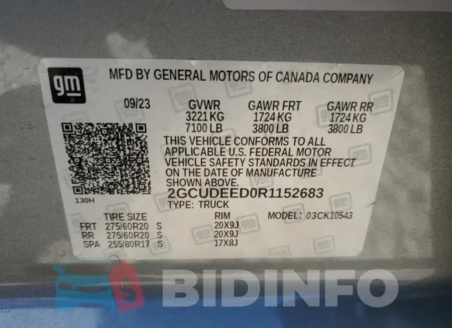 2GCUDEED0R1152683 Photo# 12