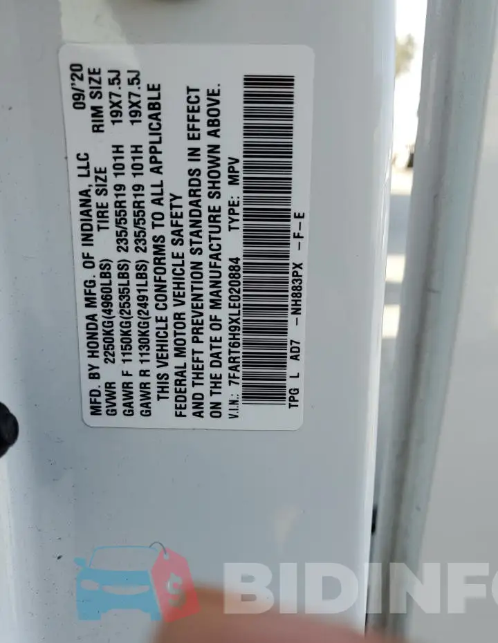 7FART6H9XLE020884 Photo# 14