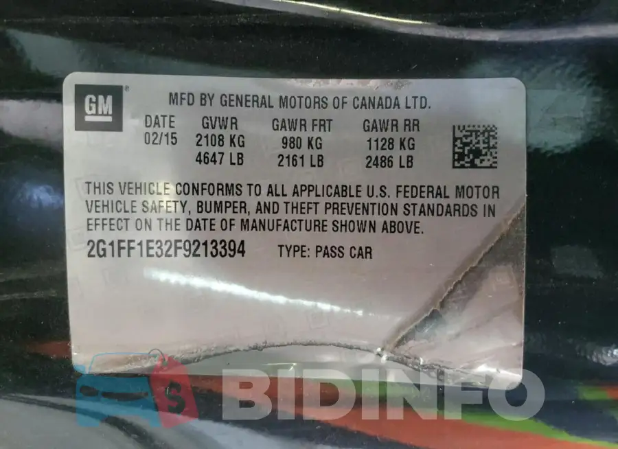 2G1FF1E32F9213394 Photo# 12