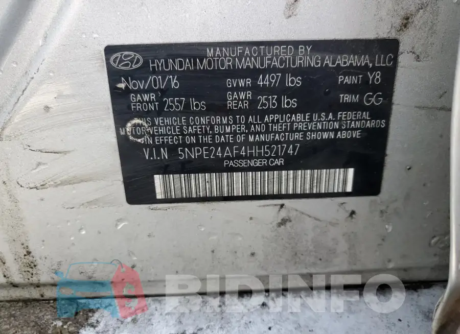 5NPE24AF4HH521747 Photo# 12