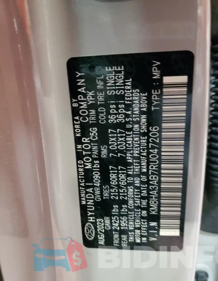 KM8HA3AB7RU047206 Photo# 14