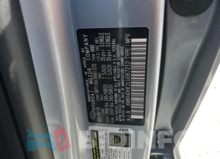 KM8R4DHE2LU067212 Photo# 12