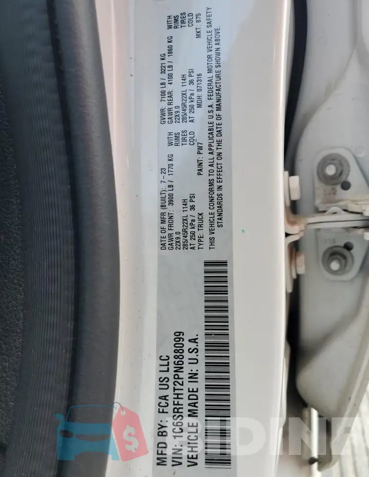 1C6SRFHT2PN688099 Photo# 12
