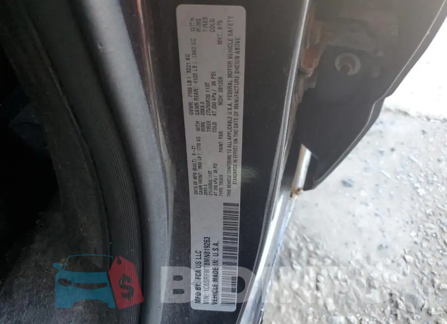 1C6SRFMT8MN819263 Photo# 12