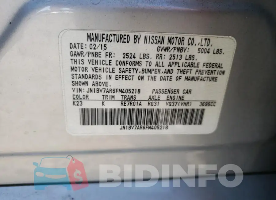 JN1BV7AR6FM405218 Photo# 12