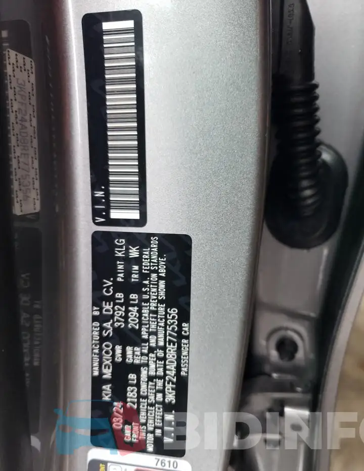 3KPF24AD8RE775356 Photo# 12