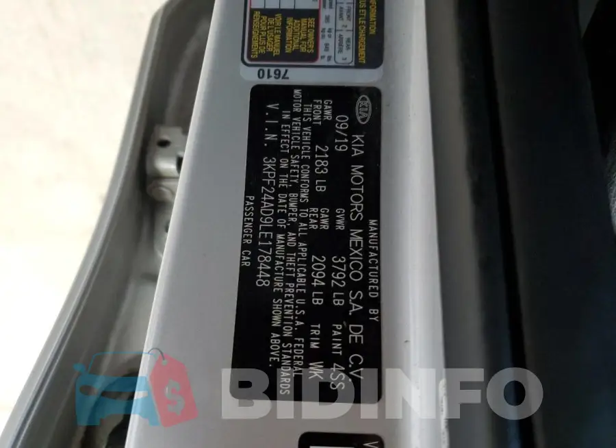 3KPF24AD9LE178448 Photo# 12