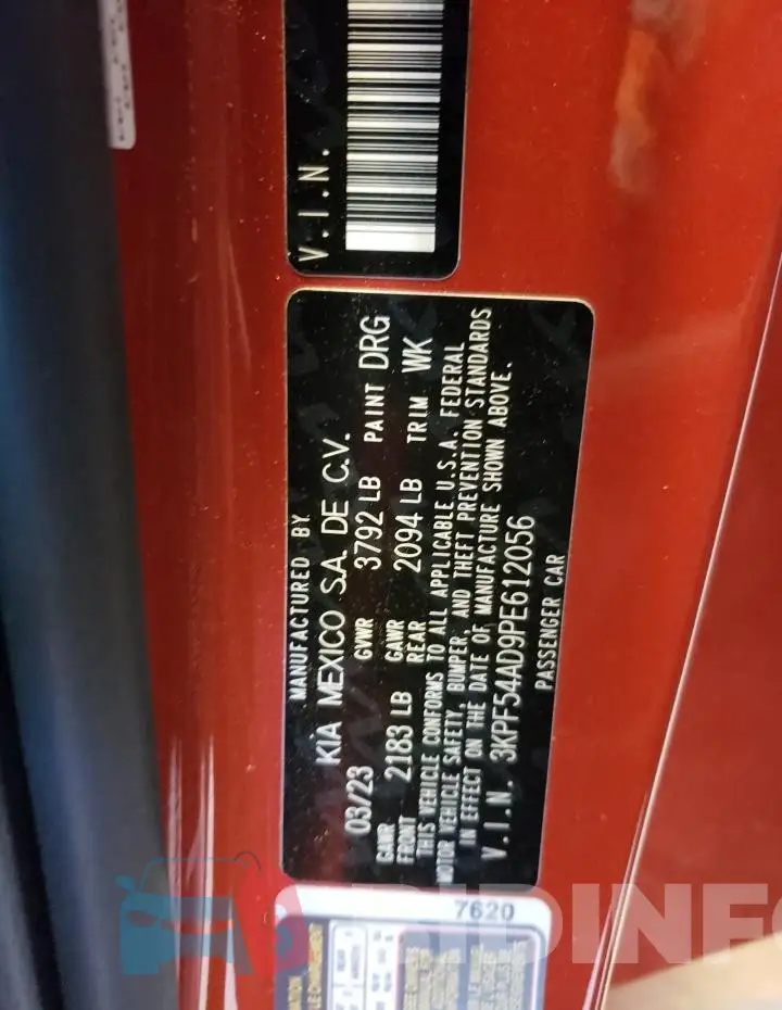 3KPF54AD9PE612056 Photo# 12