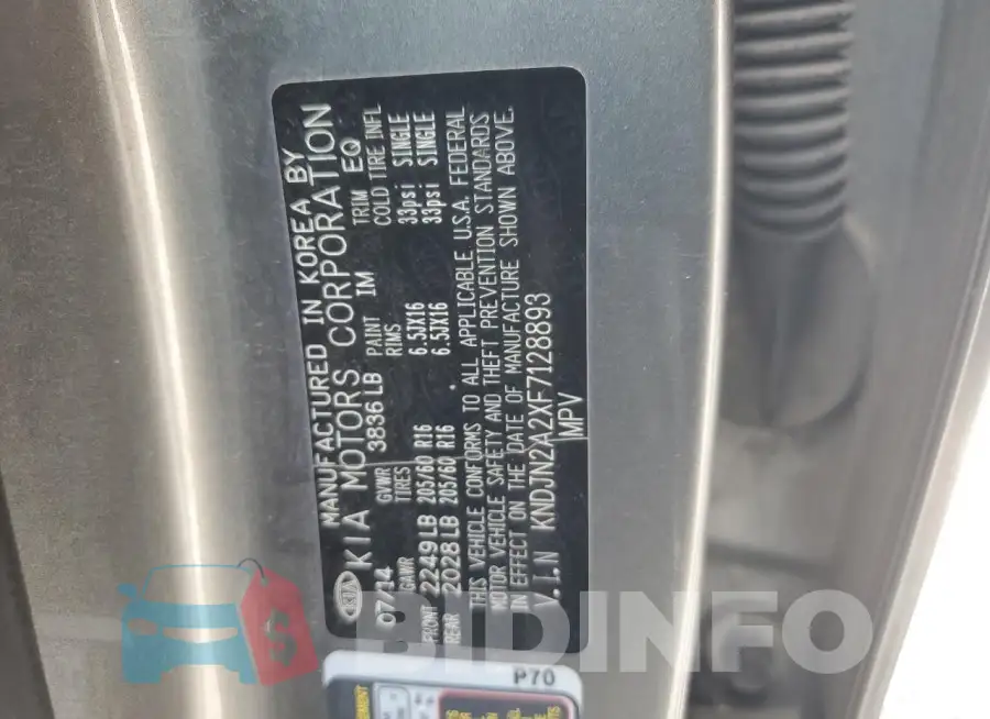 KNDJN2A2XF7128893 Photo# 13