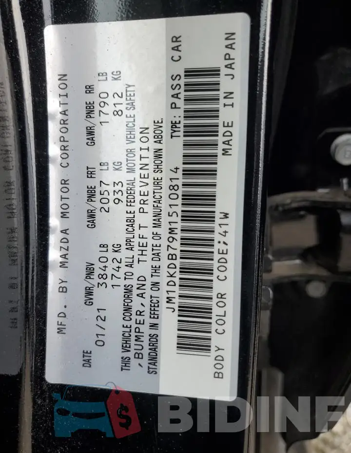 JM1DKDB79M1510814 Photo# 12