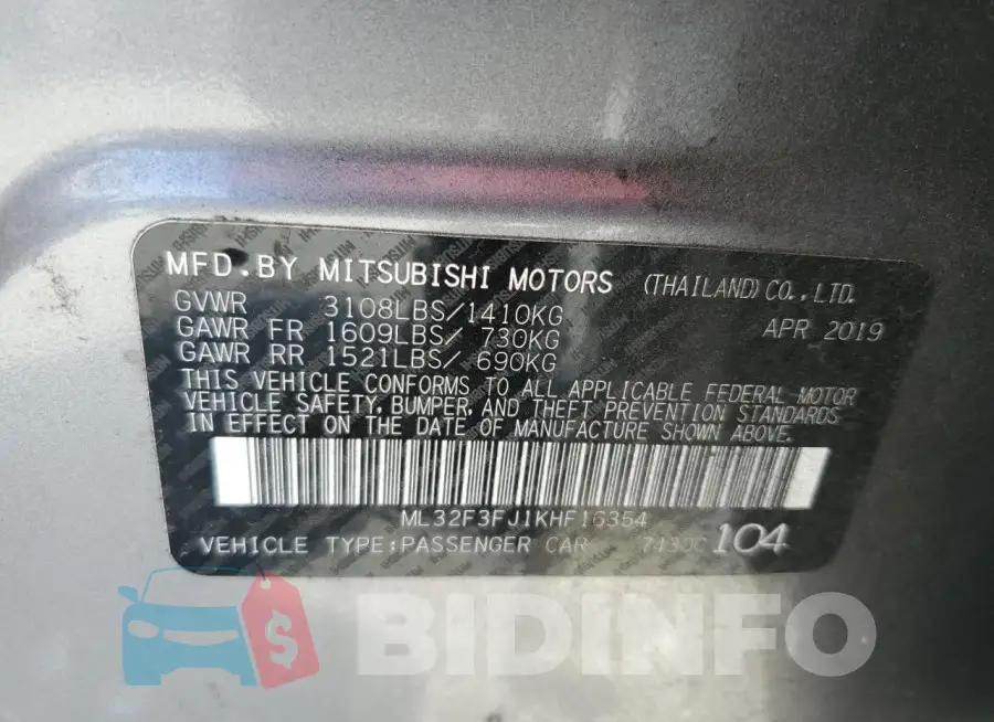 ML32F3FJ1KHF16354 Photo# 12