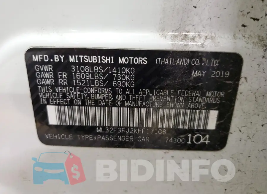 ML32F3FJ2KHF17108 Photo# 12