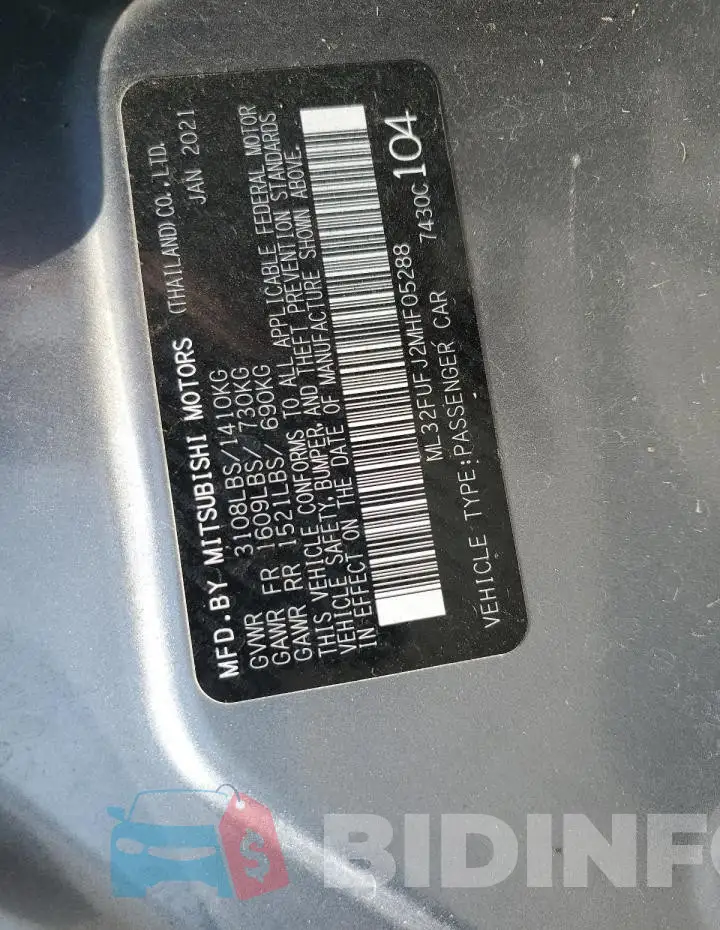 ML32FUFJ2MHF05288 Photo# 13