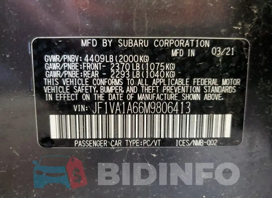 JF1VA1A66M9806413 Photo# 13