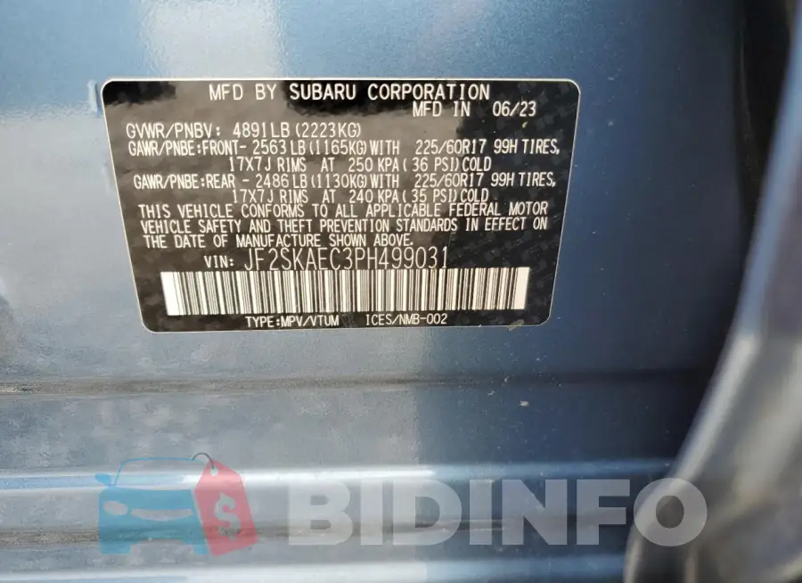 JF2SKAEC3PH499031 Photo# 13