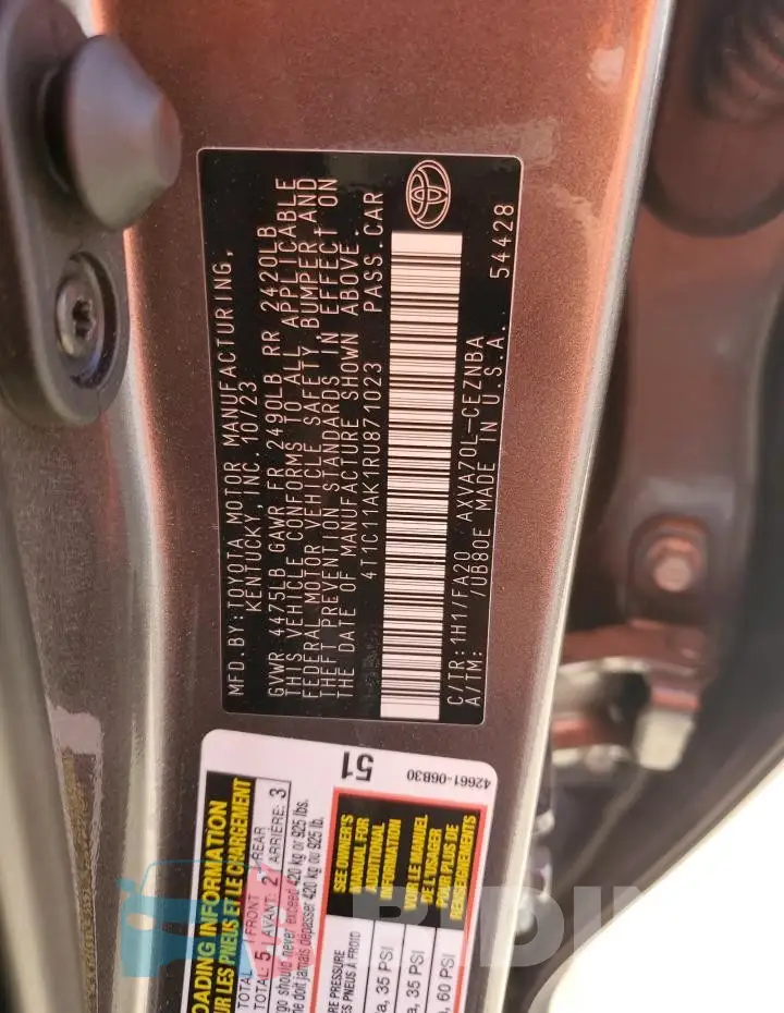 4T1C11AK1RU871023 Photo# 12