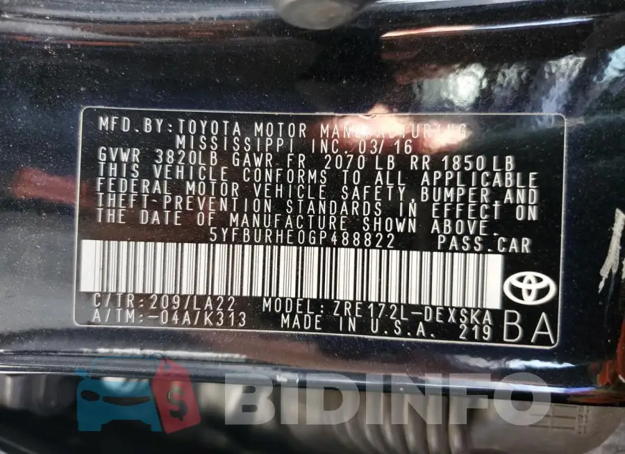 5YFBURHE0GP488822 Photo# 13