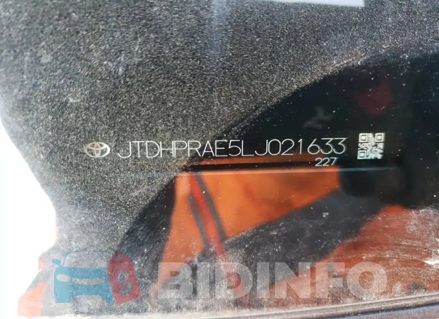 JTDHPRAE5LJ021633 Photo# 12