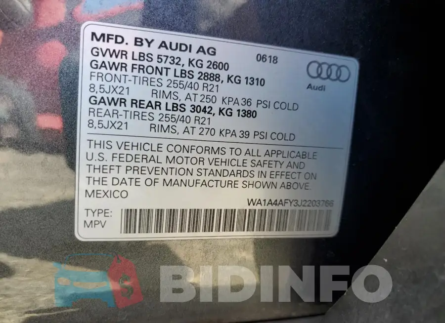 WA1A4AFY3J2203766 Photo# 13