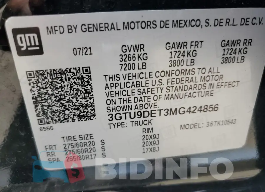 3GTU9DET3MG424856 Photo# 12