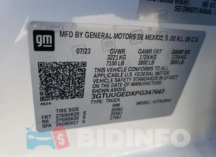 3GTUUGEDXPG347643 Photo# 12