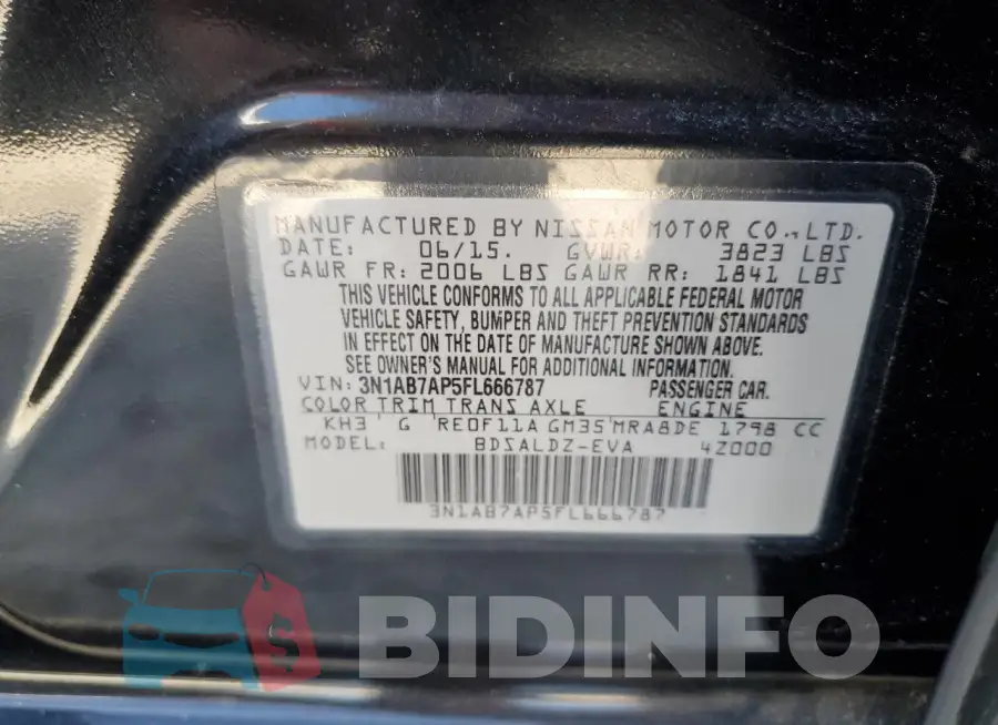3N1AB7AP5FL666787 Photo# 12