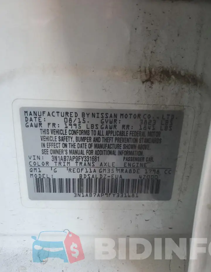 3N1AB7AP9FY331681 Photo# 12