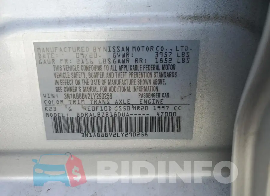 3N1AB8BV2LY290258 Photo# 12