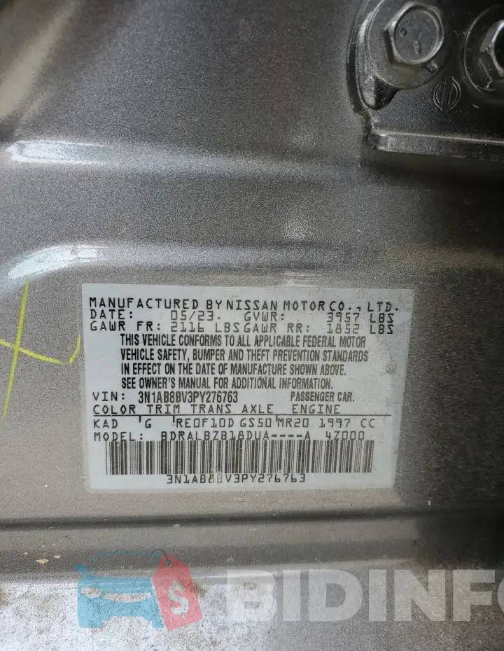 3N1AB8BV3PY276763 Photo# 12