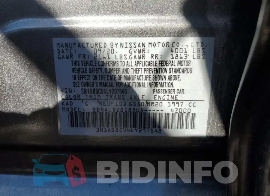 3N1AB8CV4LY297548 Photo# 12